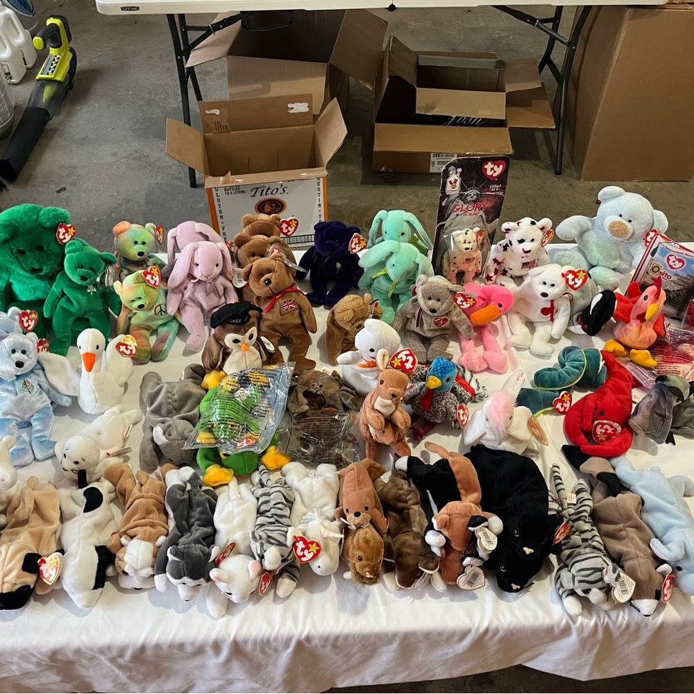 Ty Beanie Babies Assorted Plush Toys - Multicolor Collection $300 takes all!
